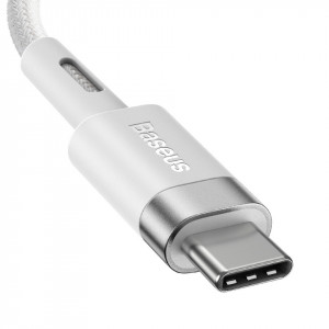 Baseus Zinc Magnetic cablu - Tip C to Apple laptop L-shaped - 60W 2 metri (CATXC-W02) alb - Img 2