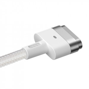 Baseus Zinc Magnetic cablu - Tip C to Apple laptop T-shaped - 60W 2 metri (CATXC-V02) alb