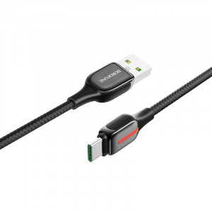 Borofone Cablu BU14 Heroic - USB to Tip C - 5A 1,2 metri Negru - Img 2
