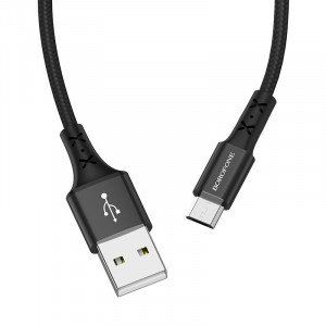 Cablu Borofone BX20 Enjoy - USB to Micro USB - 2A 1 metre Negru - Img 3