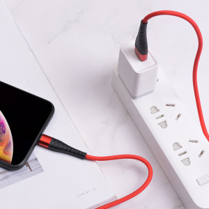 Cablu Borofone BX32 Munificent - USB to Lightning - 5A 1 metre Rosu - Img 2