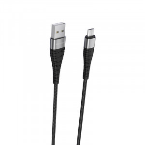Cablu Borofone BX32 Munificent - USB to Micro USB - 2.4A 1 metre Negru - Img 2