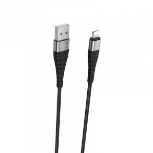 Cablu micro-usb Borofone BX32 Munificent - USB to Lightning - 5A 1 metru Negru - Img 2