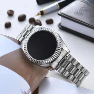 Ceas Dama Fashion Touch Screen Digital, Argintiu, LD097-V1 - Img 2