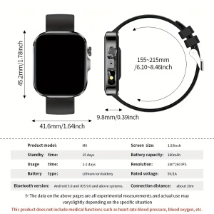 Ceas Smartwatch pentru barbati si femei, TMBR9621969-AURIU - Img 2