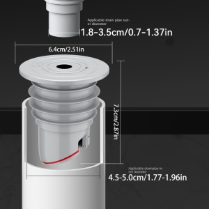 Dispozitiv anti-reflux și anti-miros pentru scurgerea bucătăriei – siguranță și igienă îmbunătățite, TMDC85084 - Img 7
