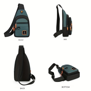 Geantă pentru bărbați, din material textil, TMFT1709915 - Img 5