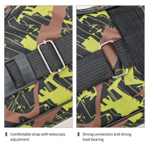 Husa de pescuit pentru lansete camuflaj, 2 compartimente, diferite dimensiuni, PMTY47542 - Img 5