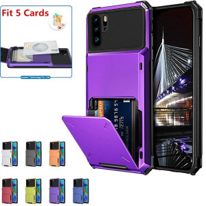 Husa Huawei P40 Pro - Book Type Card Holder, mov, HWP40PRO-006 - Img 2