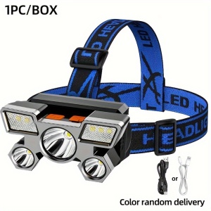 Lanterna de cap cu incarcare USB, multiple moduri de iluminare, PMER161855 - Img 8