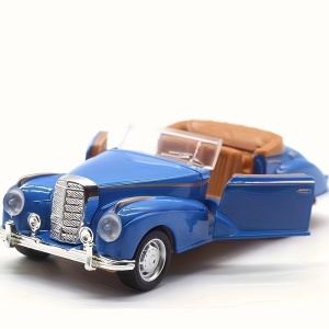 Mașină Clasică Convertibilă Vintage, albastru, - Scara 1:36, TMJU171714