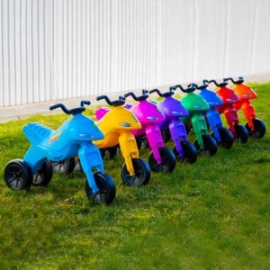 Motocicleta fara pedale, albastru deschis - ROBENTOYS - Img 4