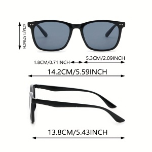 Ochelari de Soare, rame cu model abstract, unisex, TMYE810314 - Img 2