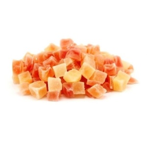 Papaya cuburi confiate, 500 gr