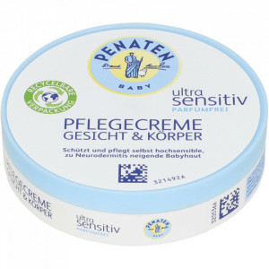 Penaten Ultra Sensitive, crema de ingrijire fata si corp pentru bebelusi, fara parfum, 100 ml, PM6593