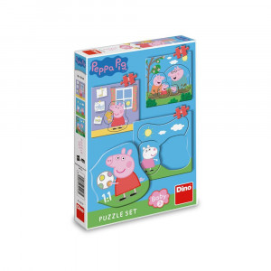 Puzzle 3 in 1, Peppa Pig - DINO TOYS - Img 3
