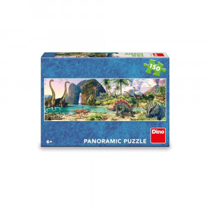Puzzle panoramic Dinozauri, 150 piese - DINO TOYS - Img 2