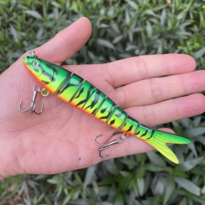Set 3 naluci multicolore pentru pescuit, cu carlige, 14 cm, TMUH2165964 - Img 6