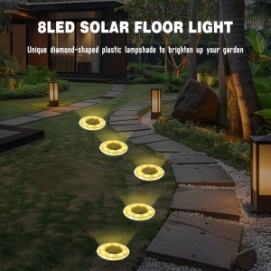 Set lămpi solare LED pentru sol – iluminat ambiental pentru grădină și alei, TMAP1161917 - Img 6