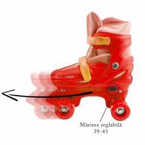 Set patine cu rotile+casca+cotiere+genunchiere, L (39-43) - Img 3