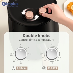 SIMPLUS Friteuza cu aer cald 3.5L, 1350W, incalzire rapida, PMMU132156 - Img 6