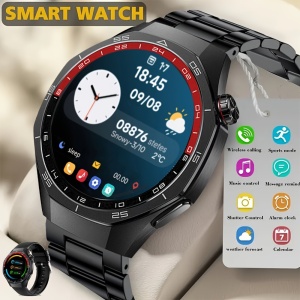Smartwatch Sport cu ecran tactil, bratara metalica + silicon, TMRU7157377 - Img 5