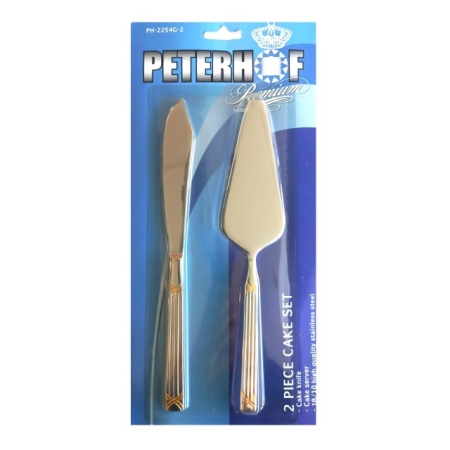 Set cutit si spatula pentru tort Peterhof, 2 piese, inox