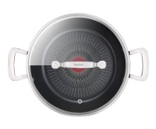 Tigaie adanca TEFAL Unlimited G2557172, 3.5l, 26 cm, aluminiu, capac, Thermo Signal, negru