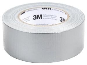Bandă Adezivă Textilă 3M Duct Tape, 50 mm x 50 Metri, Gri, Pentru Reparații