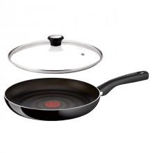 Capac din sticla termorezistenta Tefal, diametru 30 cm, maner bachelita - Img 3