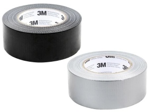 Bandă Adezivă Textilă 3M Duct Tape, 50 mm x 50 Metri, Gri, Pentru Reparații