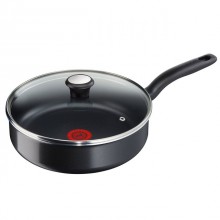 Capac din sticla termorezistenta Tefal, diametru 30 cm, maner bachelita - Img 4