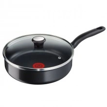 Capac din sticla termorezistenta Tefal, diametru 30 cm, maner bachelita - Img 4