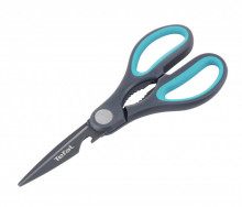 Foarfeca de bucatarie 3 in 1 Tefal Fresh Kitchen, desfacator integrat, accesoriu zdrobit nuci, gri/albastru