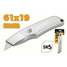 Cutter Utilitar cu Lama Fixa SK5, Tolsen, Aluminiu, 61x19mm, Argintiu