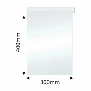Pungi Polipropilena pentru Alimente/Textile, 300x400mm, Autoadeziv, Transparent, 40µm, 100Buc/Set