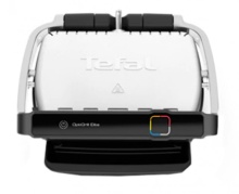 Gratar electric Tefal OptiGrill+ Elite GC750D30, 2000 W, 12 programe automate, argintiu-negru
