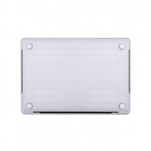 Carcasa protectie slim pentru laptop Apple MacBook Pro 13 inch, (non) TouchBar, plastic, semi-transparent, model 2016-2019
