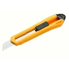 Cutter Utilitar cu Lama Retractabila, Tolsen, Plastic, 18x100mm, Portocaliu
