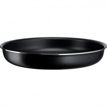 Set vase Tefal Ingenio Easy Cook & Clean L1539243, 3 piese, 20-28cm, aluminiu, negru