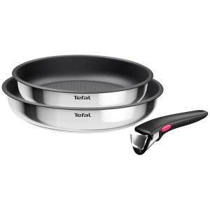 Set 2 tigai Tefal Ingenio Cook Eat , inox, 22/26cm, argintiu