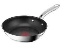 Tigaie inox cu interior anti-aderent Tefal Infinite, 20 cm, inductie