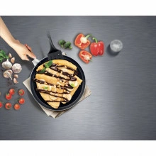 Tigaie pentru clatite cu interior anti-aderent Tefal XL Force C3851053, diametru 25 cm, negru