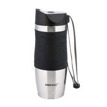 Cana termos cu pereti dubli inox KingHoff, capacitate 380 ml - Img 3