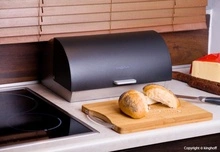 Cutie din inox pentru paine KingHoff, lungime 39,5 cm - Img 2