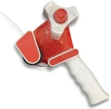 Dispenser Manual Eagle pentru Banda Adeziva 50mm/120 Metri, Plastic, Alb/Rosu