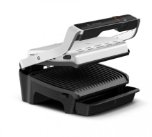 Gratar electric Tefal OptiGrill+ Elite GC750D30, 2000 W, 12 programe automate, argintiu-negru