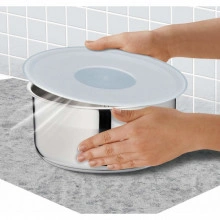 Set 3 capace TEFAL Ingenio L9019222, diametru 16, 18, 20 cm, plastic, alb - Img 3