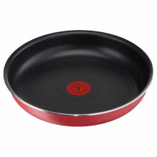 Tigaie cu interior anti-aderent TEFAL Ingenio Essential, diametru 24 cm, rosu - Img 1