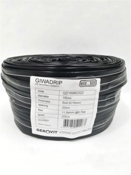 Banda picurare - grosime 6mil, distanta intre diuze 20 cm, debit 2,3 lph - Img 2